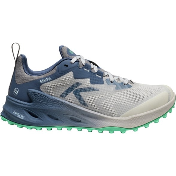 Zionic NXT women's hiking shoes from the side, highlighting the breathable mesh and durable TPU overlays.