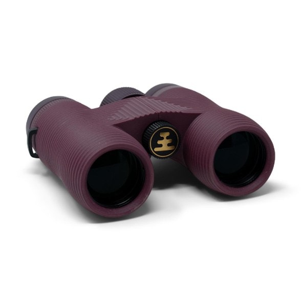 Close-up of Nocs Provisions lightweight binoculars showing rugged waterproof design