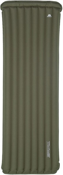 Aerostat Down 7.0 Ultra sleeping pad fully inflated on rocky mountain terrain, showcasing ultralight design and insulation