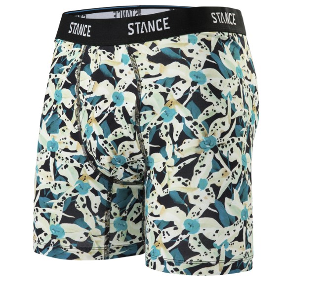 Angle view of Stance Comfort Fit Boxer Briefs showcasing the soft stitching and vibrant fabric.