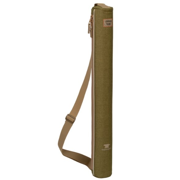 Mountainsmith Beverage Carrier Sling displayed outdoors, showing its adjustable strap and 6-can capacity.