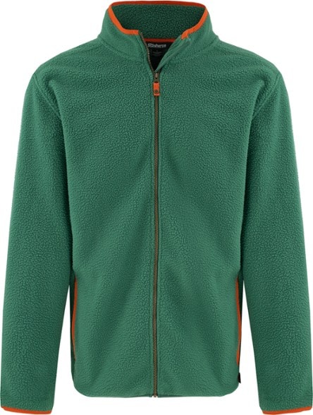 Men's eco jacket showcased in nature, highlighting its moisture-wicking features.