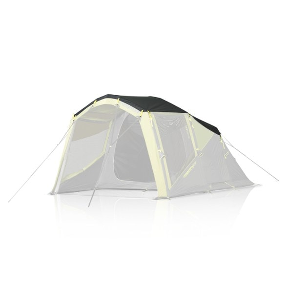 Zempire Evo TS V2 air tent cover mounted outdoors on sunny day for heat reduction