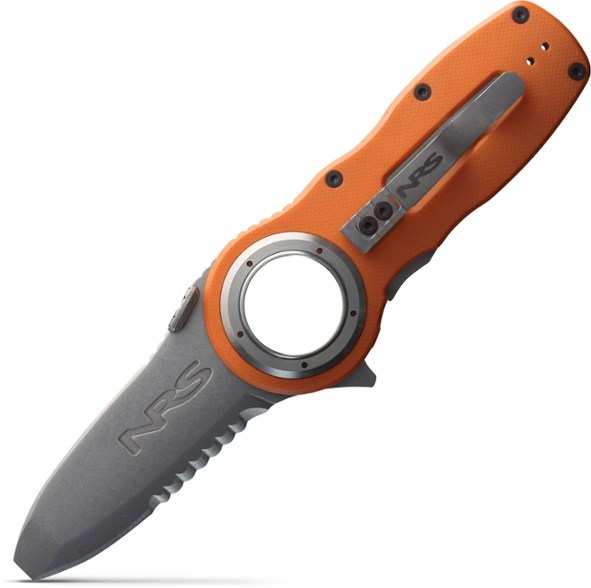 Pilot Access Pro folding knife angled view showing stainless steel blade and G10 handle, ideal camping knife
