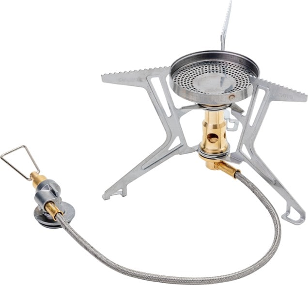 Fusion Trek Portable Camping Stove in use during a snowy trek