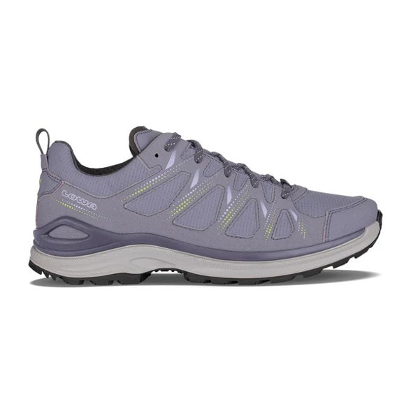Lowa Women's Innox Evo II GTX Hiking Shoes from the side, showcasing the breathable upper and lace-up design.