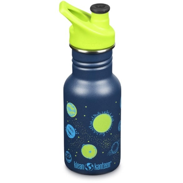 Front view of Adventure Ready Kids Stainless Steel Bottle showcasing its narrow design and vibrant color.