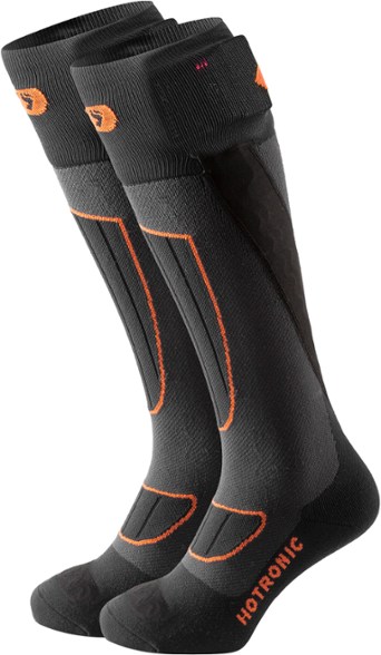 Close-up view of Surround Comfort heated socks showcasing the inner heating element.