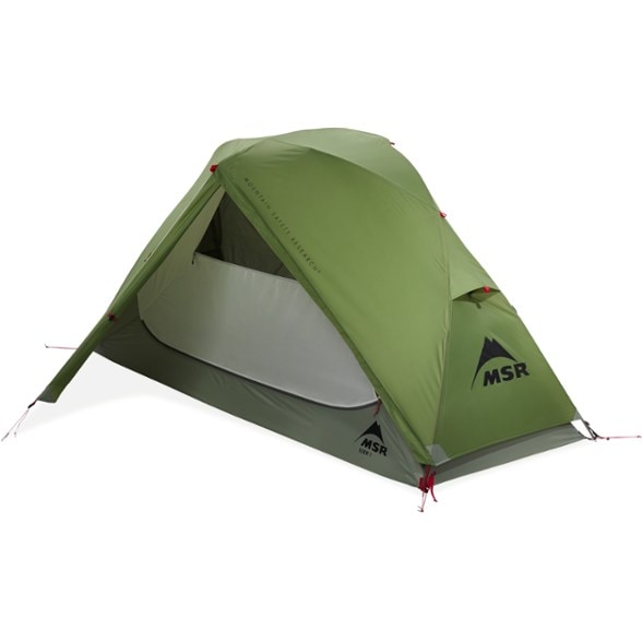 Versatile 1-person tent setup in the wilderness showcasing spacious interior and easy access