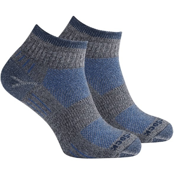 Escape Comfort Quarter Hiking Socks displayed from the side, highlighting the ankle design and cushioning.