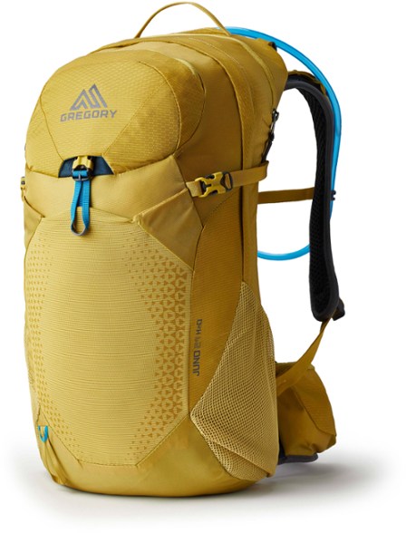 Juno 24 H2O hydration pack showcasing its breathable back panel and adjustable straps.