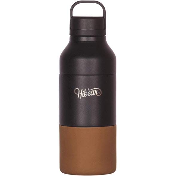 Ultimate Adventure Multi-Tool Flask angled view with pour-over setup.