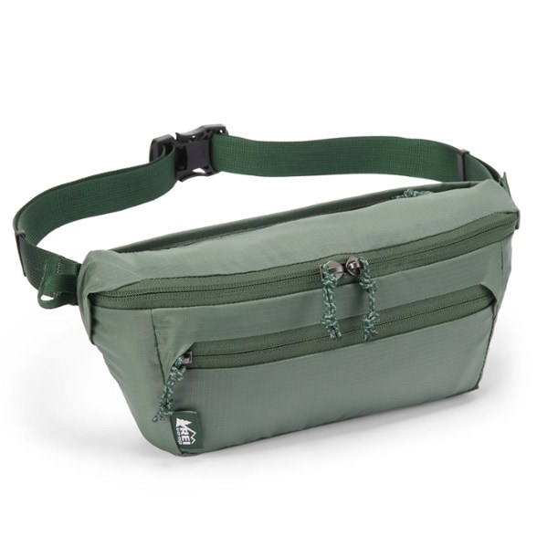 Front view of the Adventure Ready waist pack showcasing its sleek design and durability.