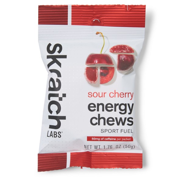 PureFuel Energy Chews in a vibrant fruit-flavored pack, perfect for sports nutrition.
