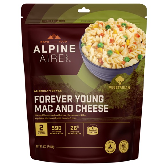 Adventure Ready Mac & Cheese meal packet, ideal for quick camping meals.