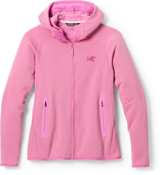 Kyanite Women's Ski Hoodie showcasing its snug fit and durable fabric