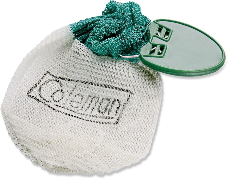 Close-up of Coleman Instaclip lantern mantles showcasing the easy installation tabs.