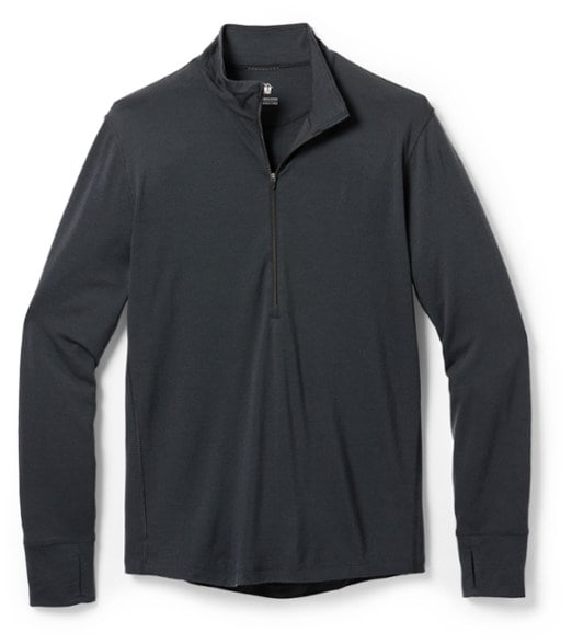 Front view of the Ultimate Men's Thermal Half-Zip Merino Wool Top