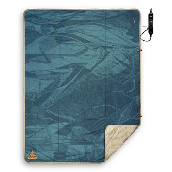 Ignik Adventure Heated Camping Blanket in use at a campsite