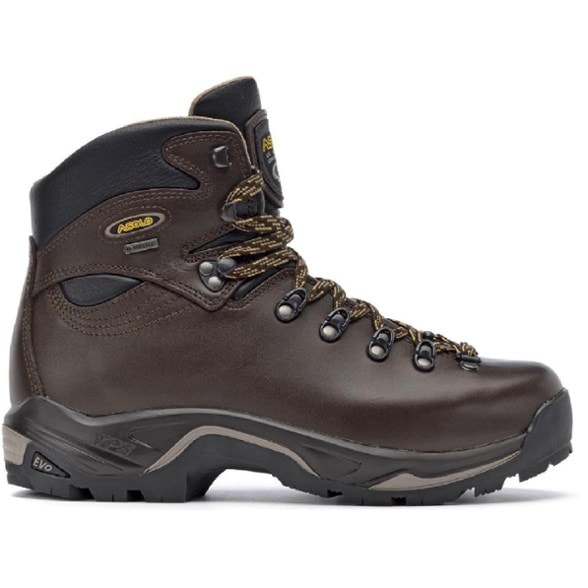 Asolo TPS 520 GV EVO hiking boots showcasing a side view on rugged terrain.