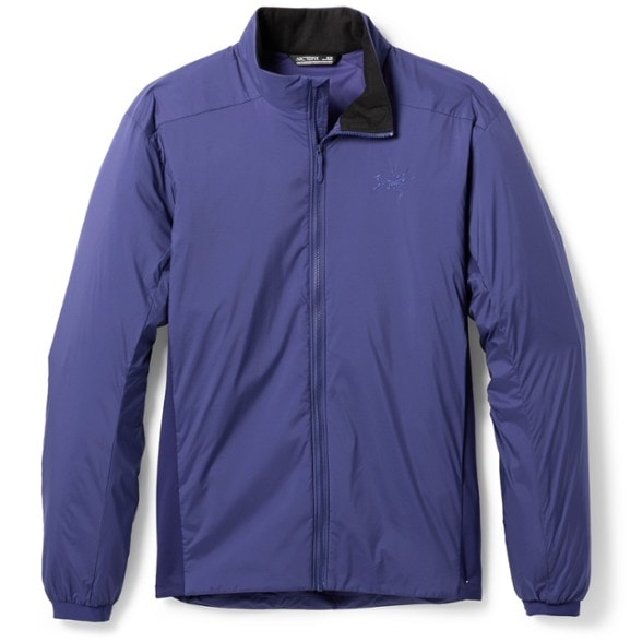 Front view of the Arc'teryx Atom Insulated Jacket showcasing its fit and design.