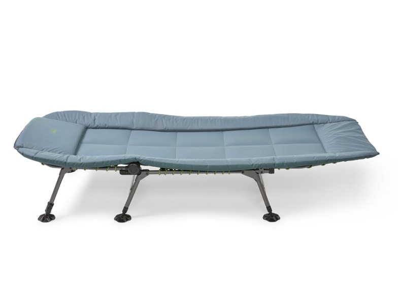 Close-up of the Wonderland Premium Comfort Cot with padded surface and carry strap.