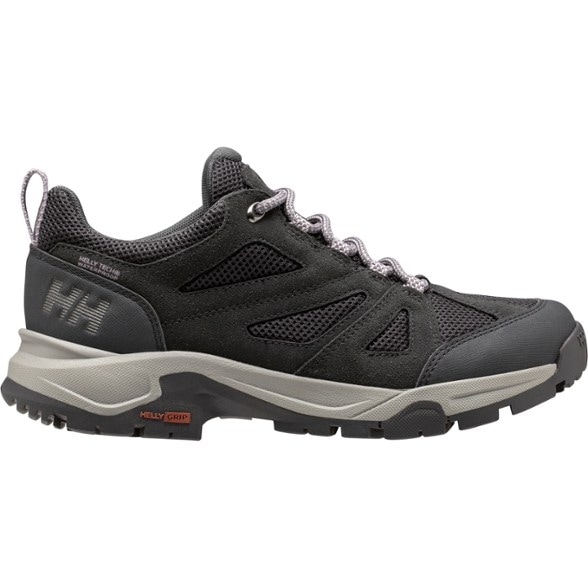 Side view of the Switchback Low 2 Women's Hiking Shoes, highlighting their waterproof design and rugged soles.
