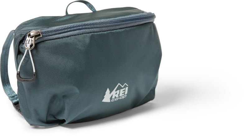Versatile hipbelt pocket attached to a hiking backpack, showcasing easy access to snacks and gear.