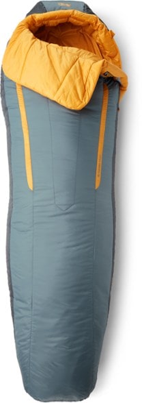 Side view of NEMO Forte 35 Endless Promise Men's Sleeping Bag, showcasing its Spoon shape design.