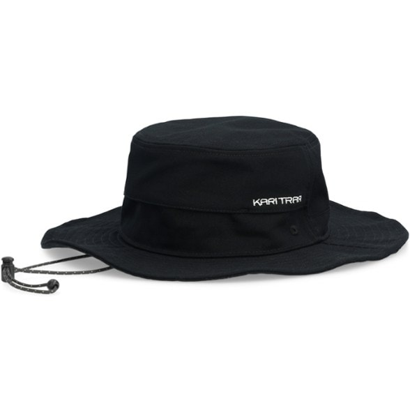Front angle view of women's sun hat showing wide brim and bucket style