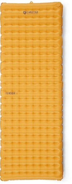 Close-up view of the NEMO Tensor Trail sleeping pad highlighting the Spaceframe™ baffle design.