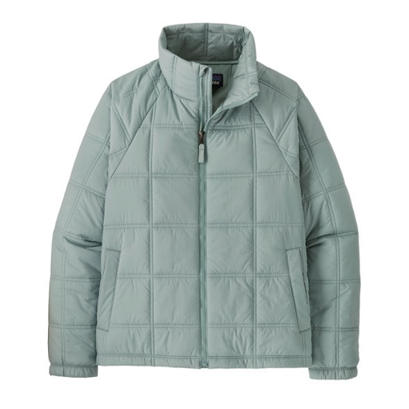 Front view of the Patagonia women's Lost Canyon insulated jacket, showcasing its stylish design.