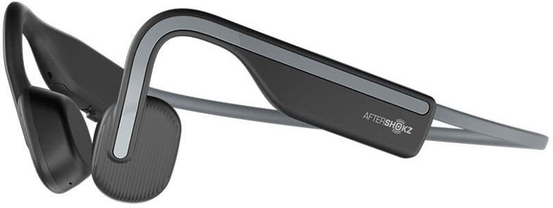 Shokz OpenMove Pro wireless bone conduction headphones showcasing sleek titanium frame and open-ear design