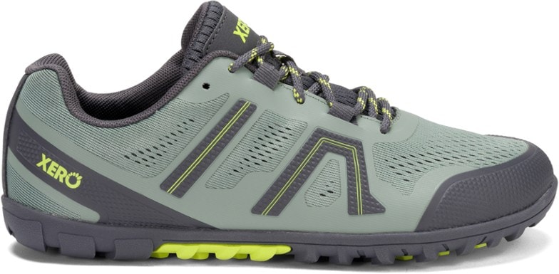 Xero Mesa Trail II women's hiking shoes from the side, showcasing the breathable mesh upper.
