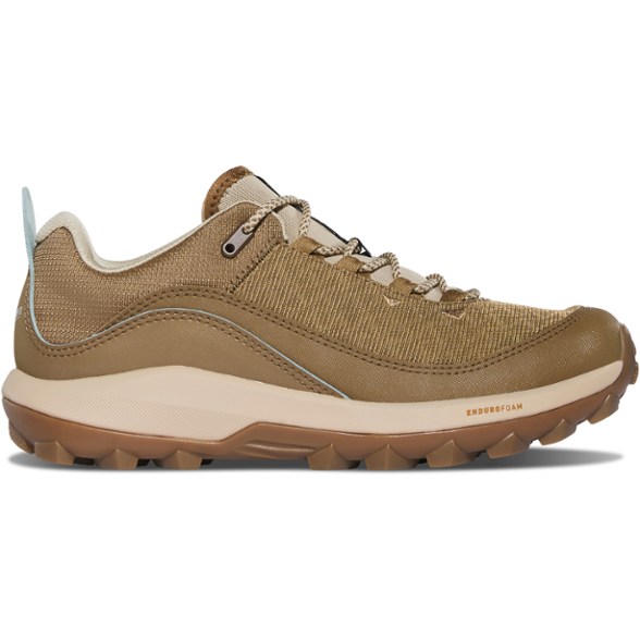 Danner Women's N45 Low hiking shoes showcasing breathability and flexibility on a sunny trail.