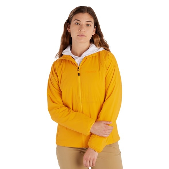 Marmot Novus LT Women's Insulated Jacket shown from the front, highlighting the durable water-resistant fabric.