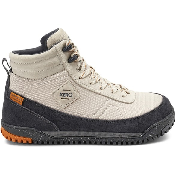Ridgeway women's hiking boots showcasing waterproof features on a rocky trail.