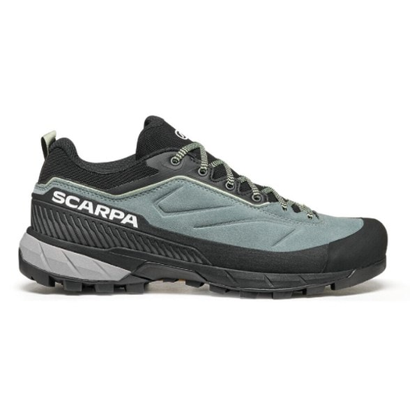 Side view of Scarpa Rapid XT Women's Approach Shoes showcasing suede material.