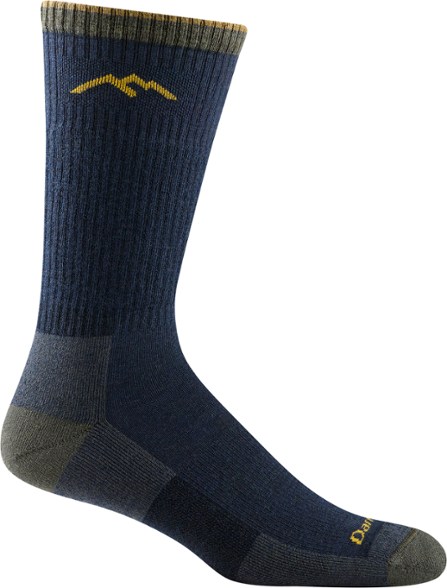 Darn Tough men's hiking socks showcasing medium cushion underfoot and merino wool fabric.