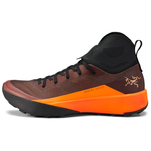 Men's Vertex Speed Hiking Shoes showcasing the breathable upper and stretchy gaiters.