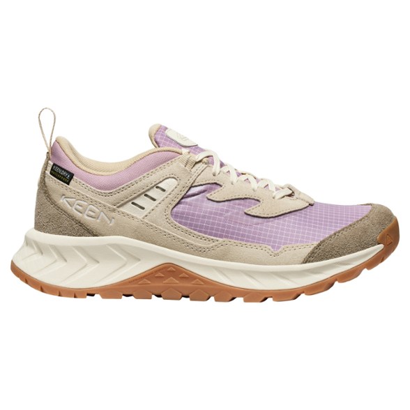 Keen Hightrail EXP Women's hiking shoes showcasing their waterproof design and rugged soles.