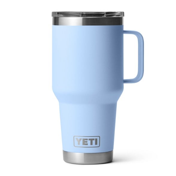 YETI Rambler 30 oz mug with Stronghold lid in a car cup holder