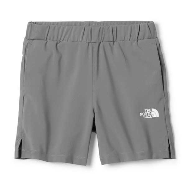 Front view of TrailBlaze Eco boys hiking shorts showing moisture wicking fabric and adjustable waistband