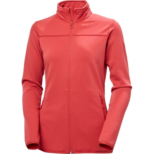 Front view of the Alphelia Zero fleece jacket in action during a hike, highlighting its comfort and style.