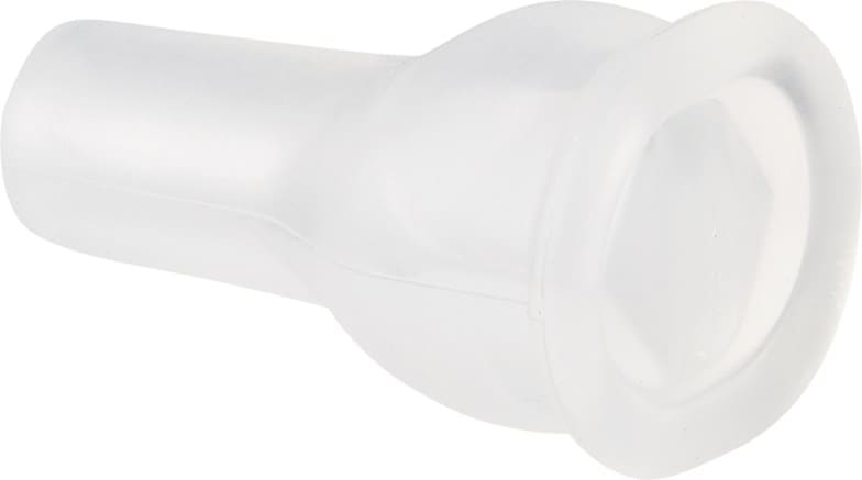 Close-up of HyFLO Pro leak proof bite valve showing soft medical-grade silicone