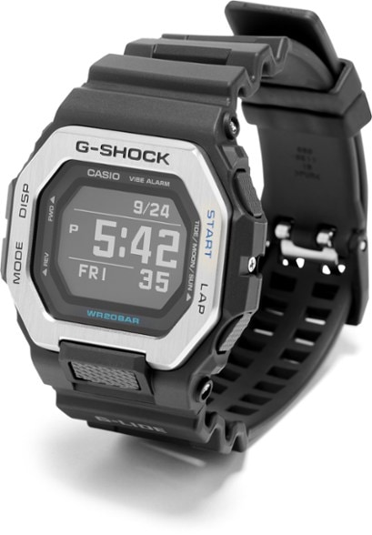 G-Shock GBX100 showing tide information on the display