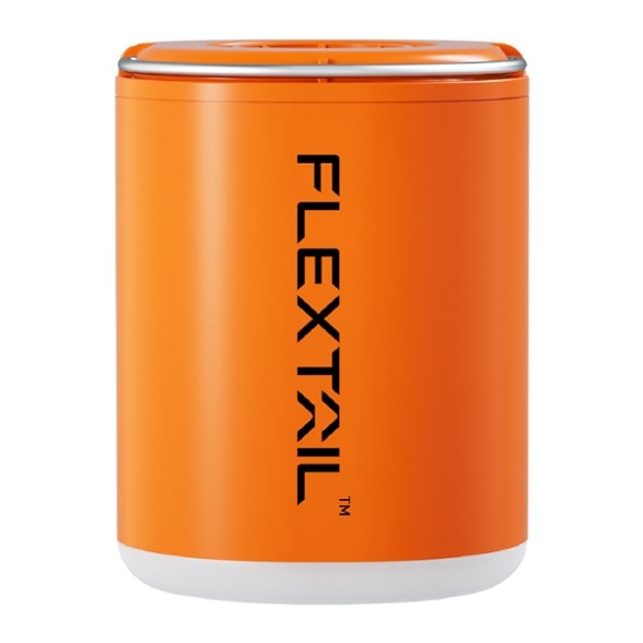 FLEXTAIL Mighty Pump & Lantern 2X in action at a campsite, showcasing its dual function.