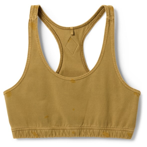 EcoComfort Racerback Bra front view highlighting the scoop neck design.