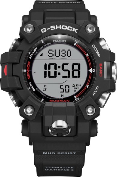 G-Shock MUDMAN GW9500 rugged watch front view showcasing digital display