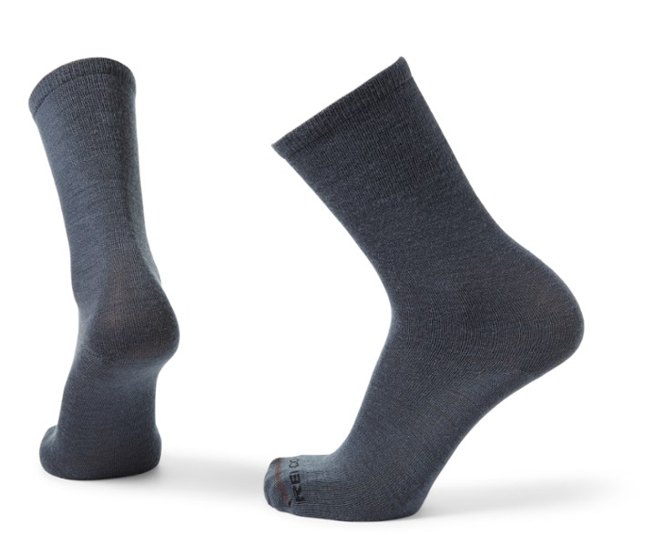 Close-up of TrailSoft Merino liner socks highlighting breathable knit and seamless toe construction
